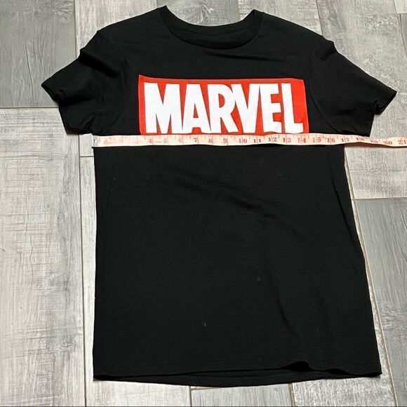 NEW Marvel Comics Black Red Logo T-Shirt Mens Graphic Adult Small - Picture 4 of 6